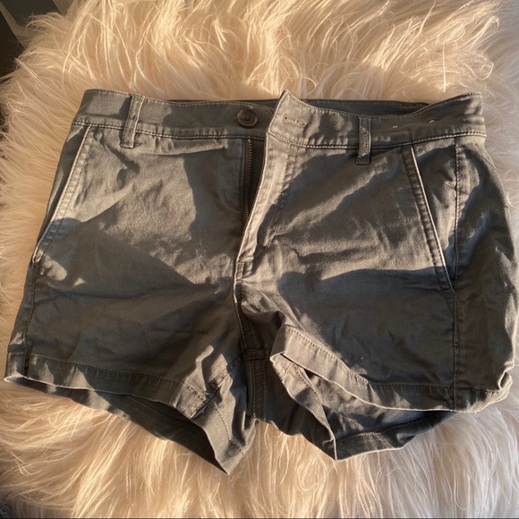 Green Denim Shorts - Picture 3 of 3